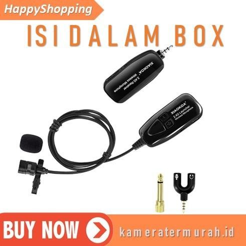 (Expert) Microphone Mic Clip On Wireless UHF Youtuber PRANK VLOG untuk