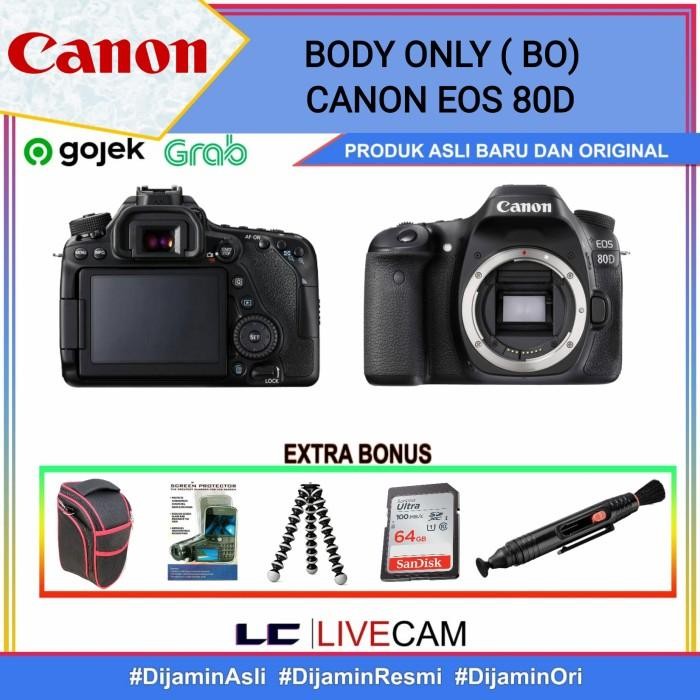 (Expert) CANON EOS 80D BODY ONLY / KAMERA CANON 80D BODY / BODY CANON 80D