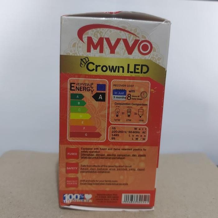 (Expert) Lampu LED Myvo Crown 15 Watt/Lampu LED Kotak Myvo 15 Watt