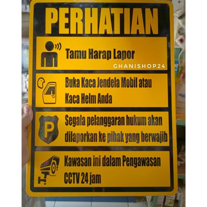 

Plang Rambu Harap Lapor Alumunium plat