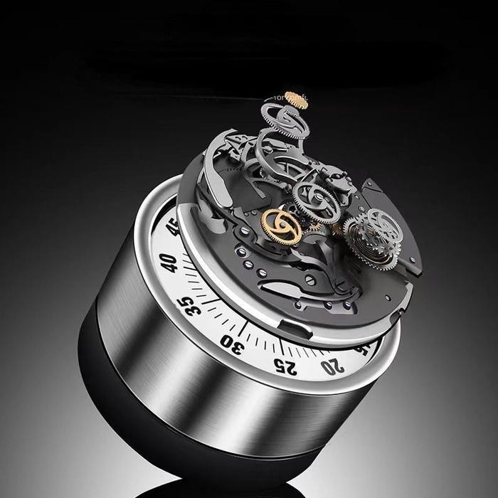 (Allthebest) Timer Dapur Magnet Digital Manual Putar Mechanical Timer Timer Alarm Masak Timer Baking