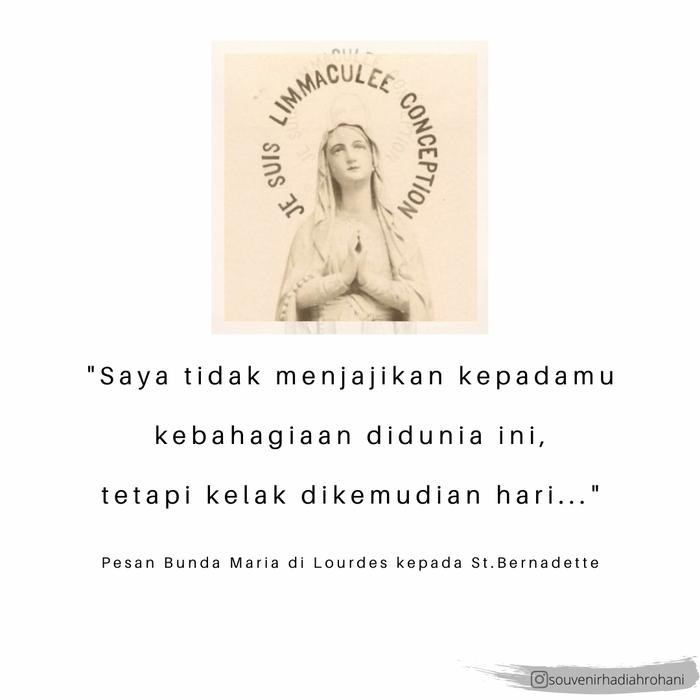 Patung Bunda Maria Lourdes 60cm