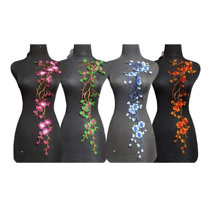 Renda Bordir Bunga Sakura