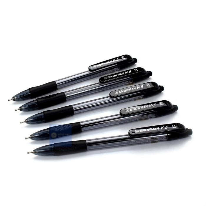 

FLASH SALE SELUSIN ( 12 PCS ) PULPEN SNOWMAN V5 0.7 MM BALLPOINT PEN SNOWMAN V-5 0.7MM HITAM TINTA
