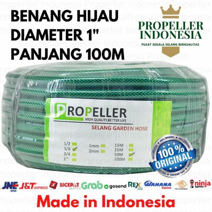 selang air anti lumut Selang air benang 1" 1 inch panjang 100 meter