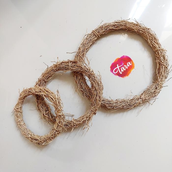 rock Ring Wreath Akar Wangi Natural Wangi/Lingkaran Akar Wangi/ Krans Akar wangi