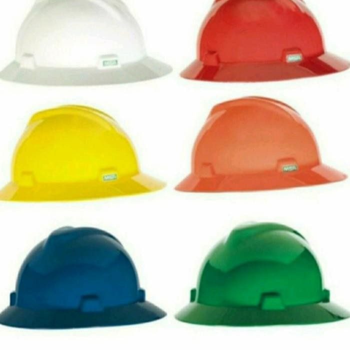 Helm proyek MSA /helm safety MSA+ Fastrack full brim