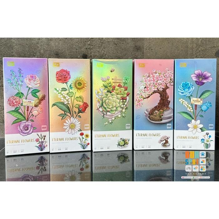 Loz Mini Brick Flower Series Eternal Flowers - Building Block - Hadiah Lucu