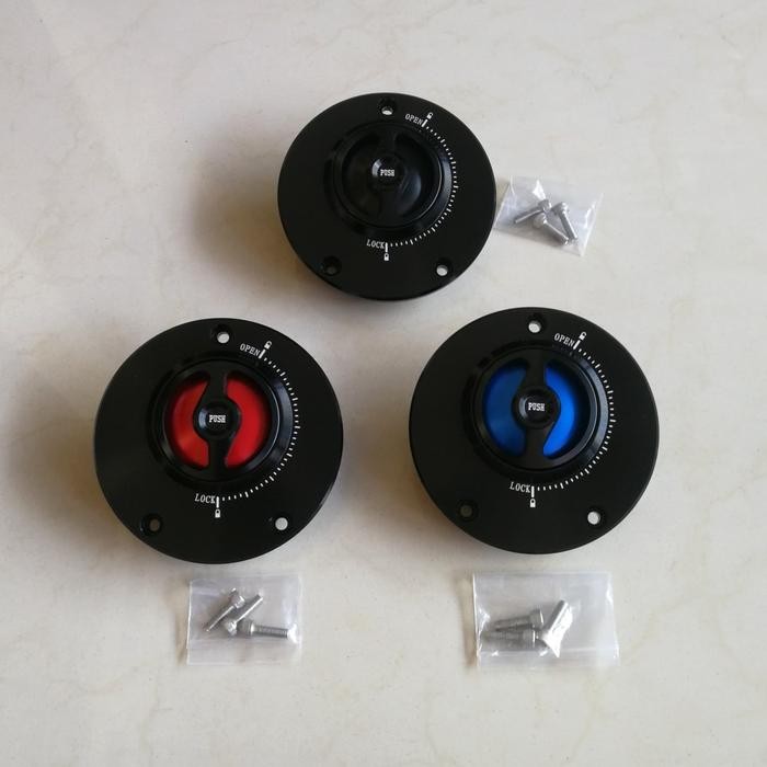 PREMIUM Fuel Cap Tutup Tangki Racing ER6N ER-6N & ER6F ER-6F 2009-16 Full CNC