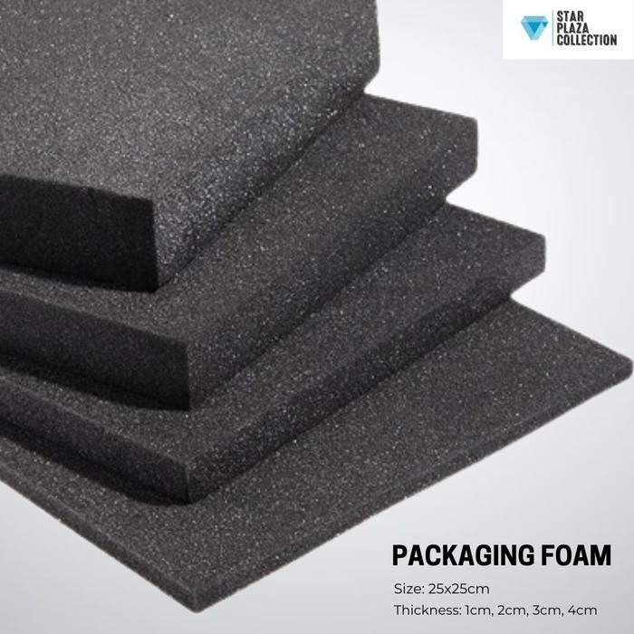 PREMIUM Busa Royal Foam Hitam Super Lembaran / Busa Packing Paking Hitam High Density Packaging Foam