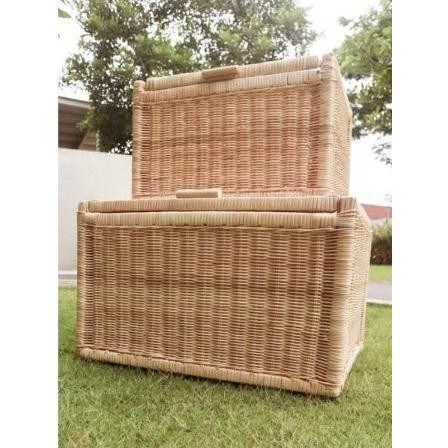 PREMIUM Kotak Penyimpanan /Storage Box Tutup Anyaman Rotan uk besar estetika