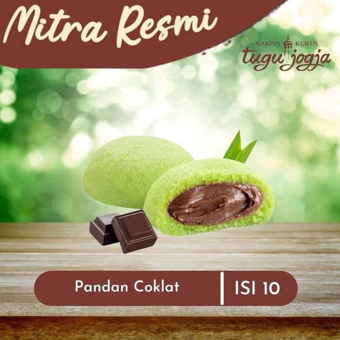 PREMIUM Bakpia Kukus Pandan Cokelat Kue
