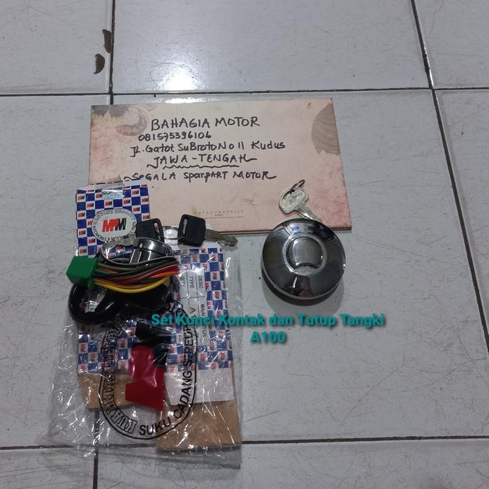 PREMIUM Set Kunci Kontak dan Tutup Tangki Suzuki A100