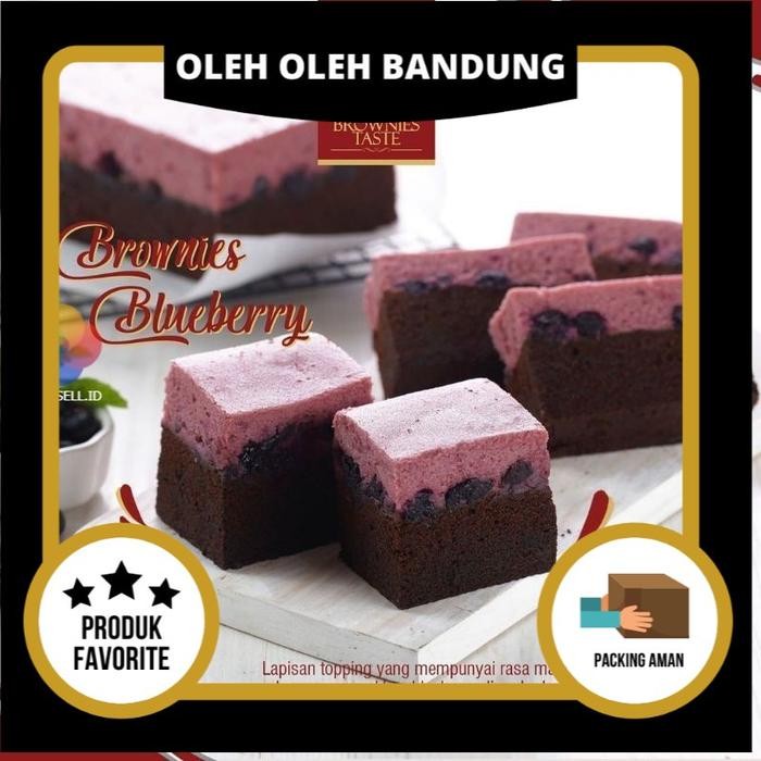 PREMIUM Brownies Amanda BLUEBERRY - Brownies Kukus - Oleh Oleh Kue Bandung