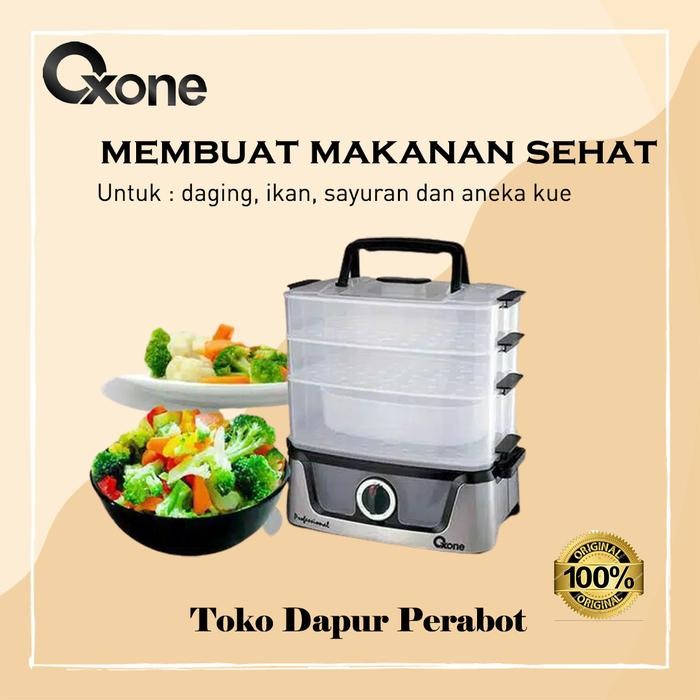 PREMIUM OXONE ALAT KUKUS PENGHANGAT MAKANAN FOOD STEAMER KUKUSAN LISTRIK