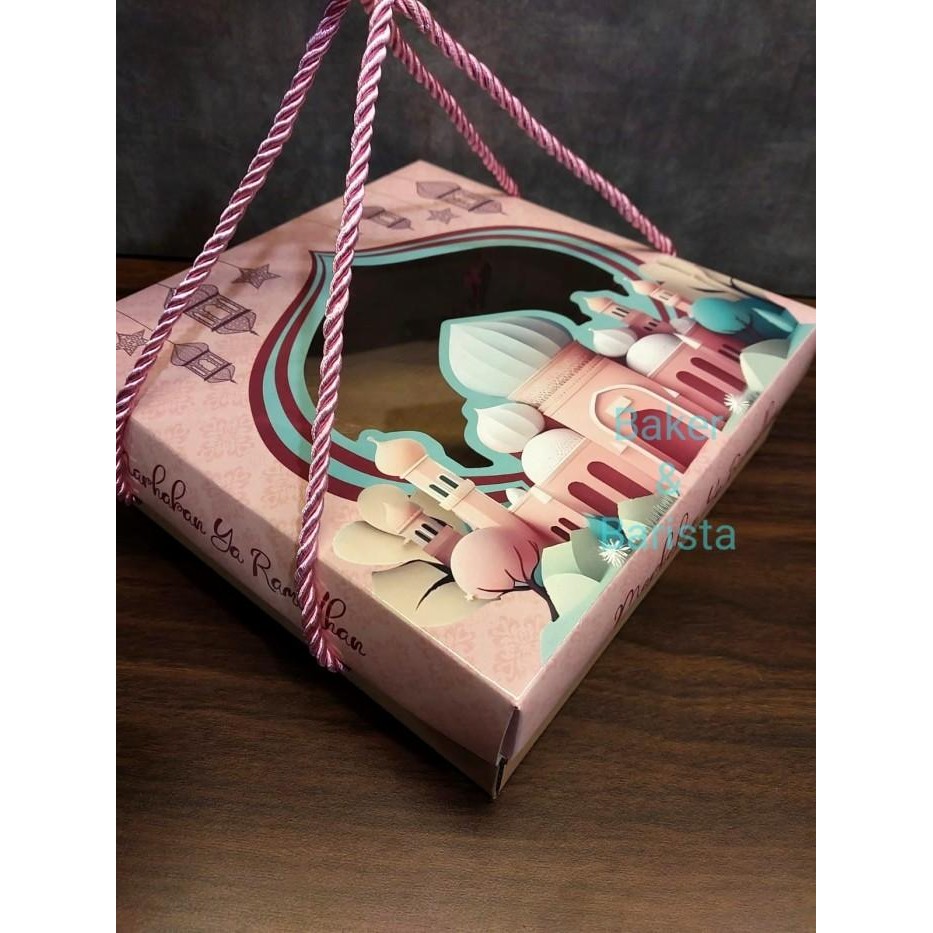 (Expert) box lebaran sheela kotak brownies lebaran dus kue 20x20 kue tart lapis