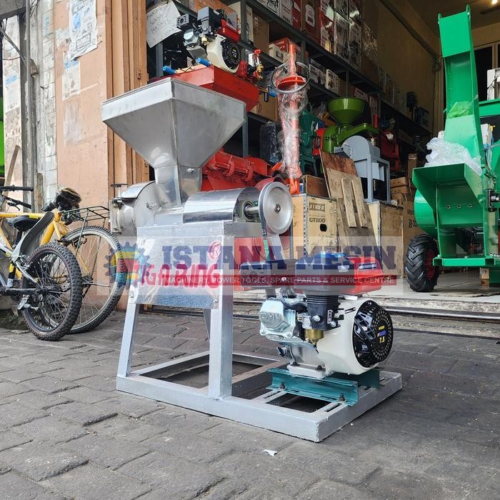 (Allthebest) MESIN GILINGAN GILING BUMBU S/S JAHE LENGKUAS CABAI 8" COMPLETE MESIN