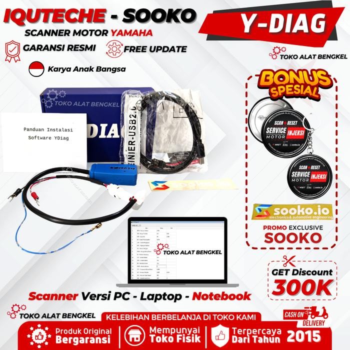 Scanner motor YAMAHA versi Laptop/ PC ,Merk IQUTECHE Y-DIAG