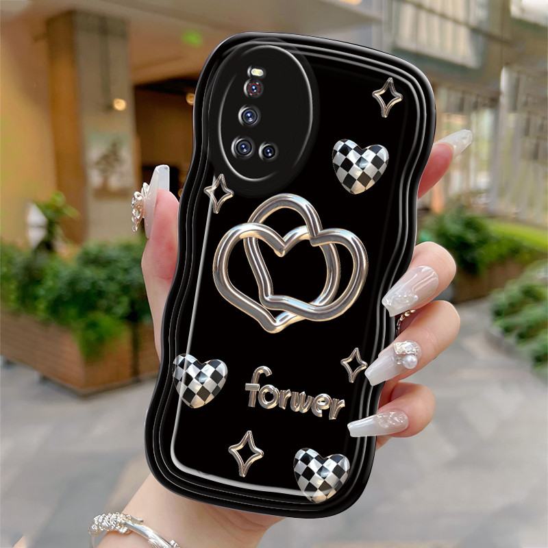 Casing Hp Untuk VIVO V19 V19 Neo V17 V17 Pro Case Krim gelombang Softcase Silikon Kesing Cinta mewah