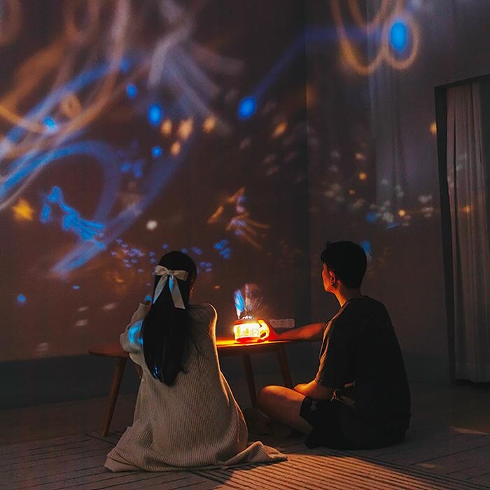 Tokkado Hideo Lampu Tidur Humidifier Proyektor Projector Usb Led Lucu