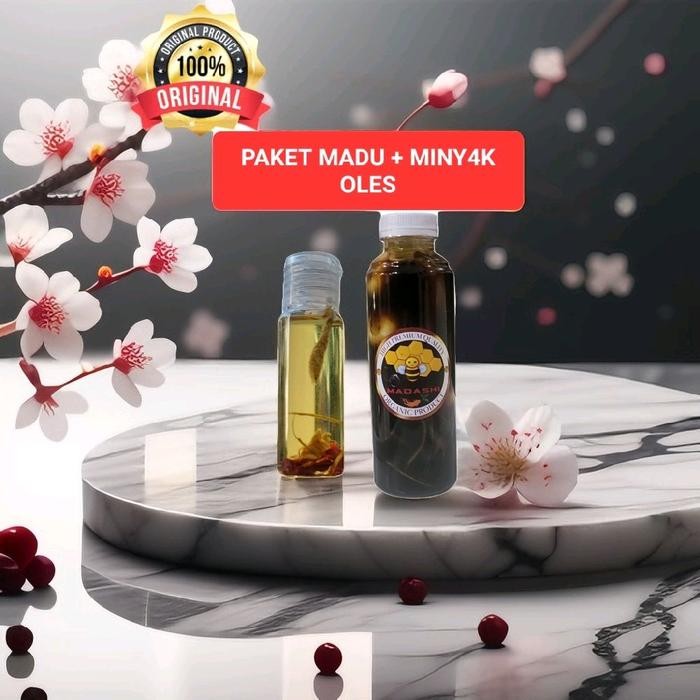 

Paket - 1 Botol Madu Organik + 1 Botol Minyak Urut Syrup Sirup Honey