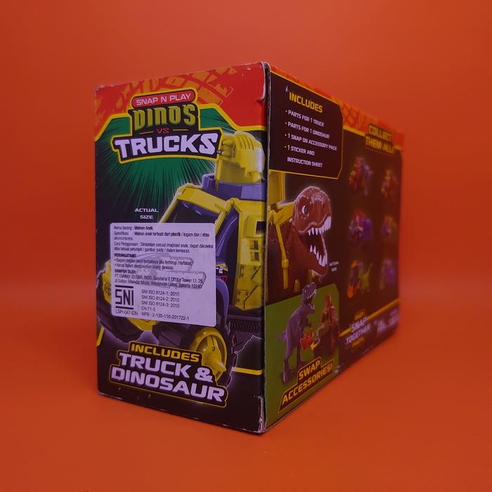 SNAP N PLAY DINOS VS TRUCKS (2) NIKKO TOYS