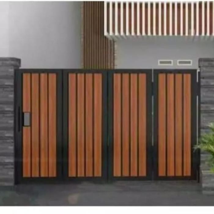 PAGAR RUMAH MOTIF KAYU GRC WOODPLANK