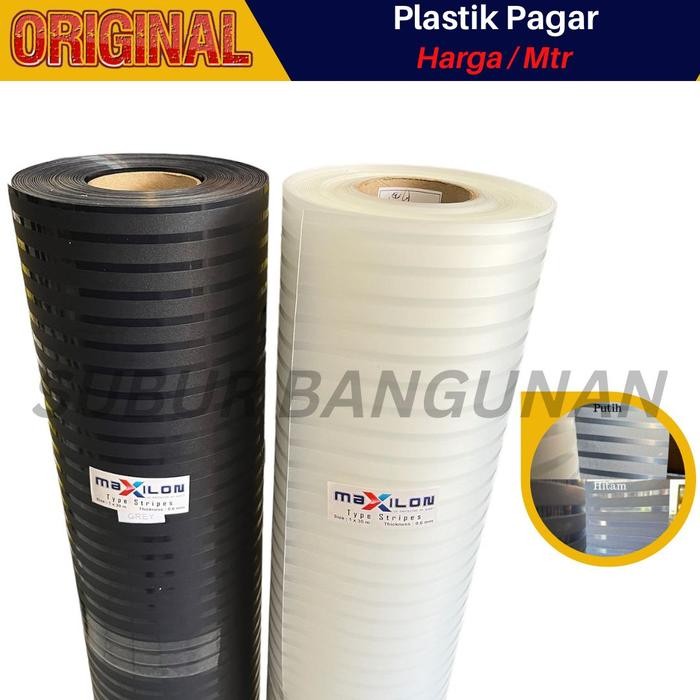 FIBER PELAPIS PAGAR MOTIF STRIPE PLAT PENUTUP TUTUP PLASTIK PAGAR VIBER