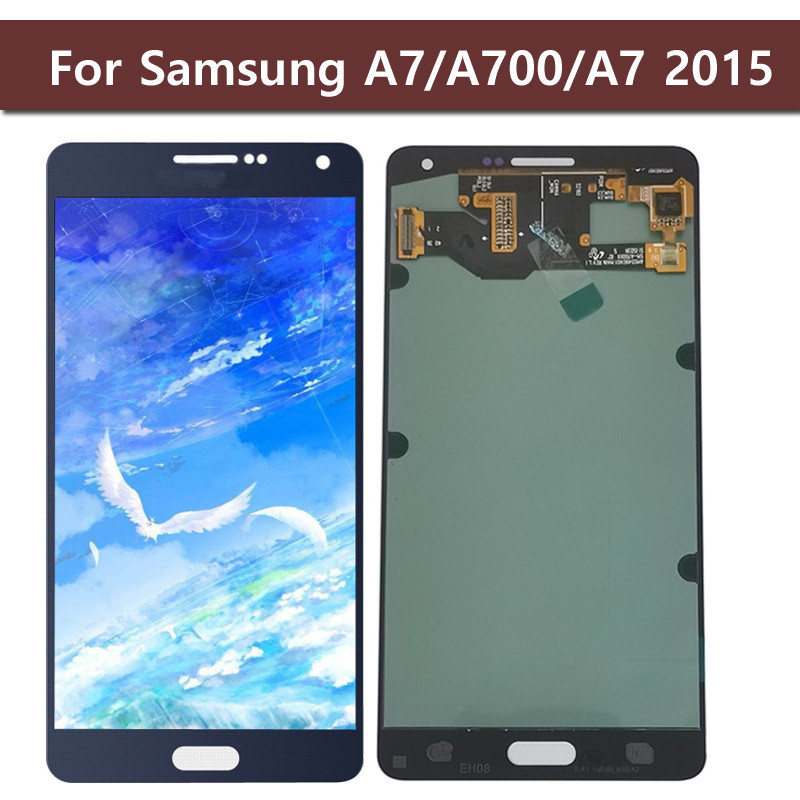 Tetsed Display For Samsung Galaxy A7 2015 A700 A700F A700Fd A7000 Lcd Display Touch Screen Digitizer