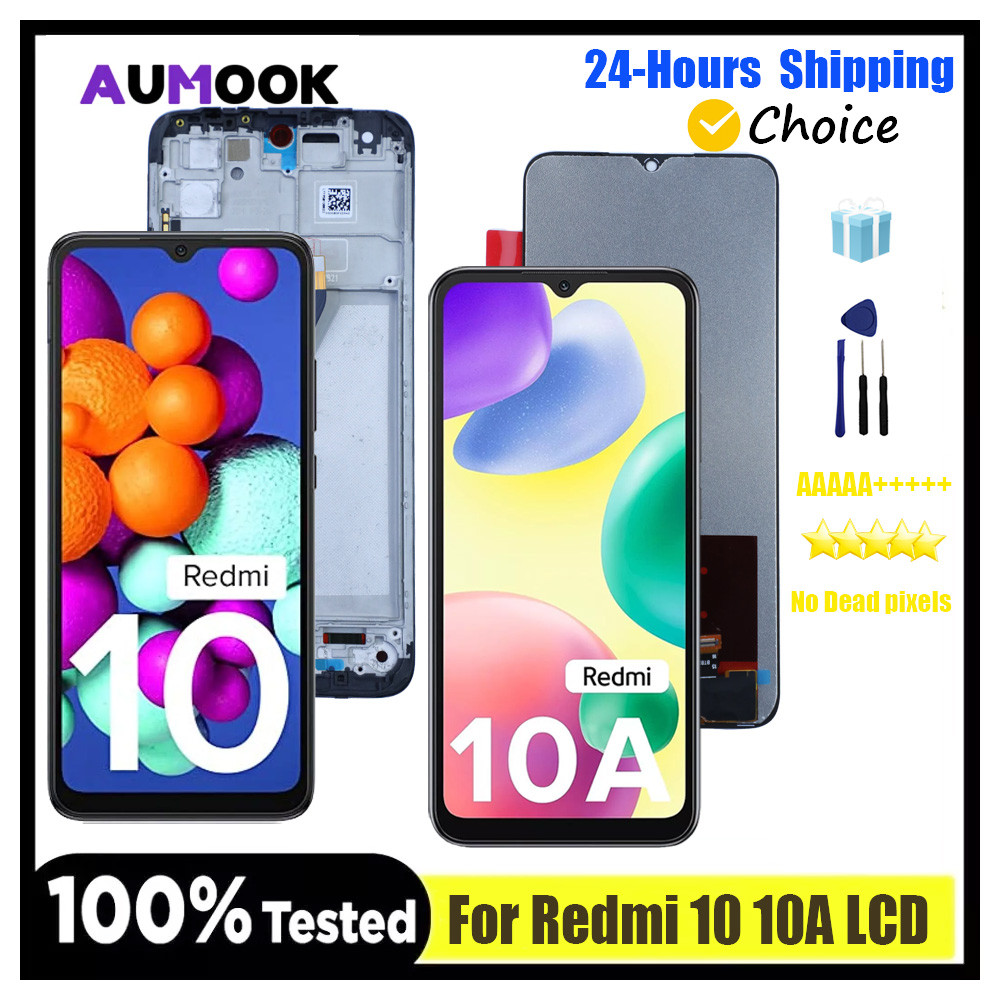 6.5" Display For Xiaomi Redmi 10 10Prime Lcd Display Digital Touch Screen For Redmi 10A 220233L2C