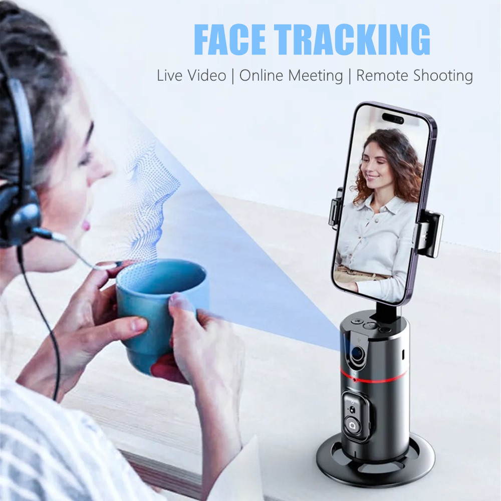 IMPORT Wireless Auto Face Tracking Selfie Stick,360Rotation Phone Stand Holder,Baseus Gimbal