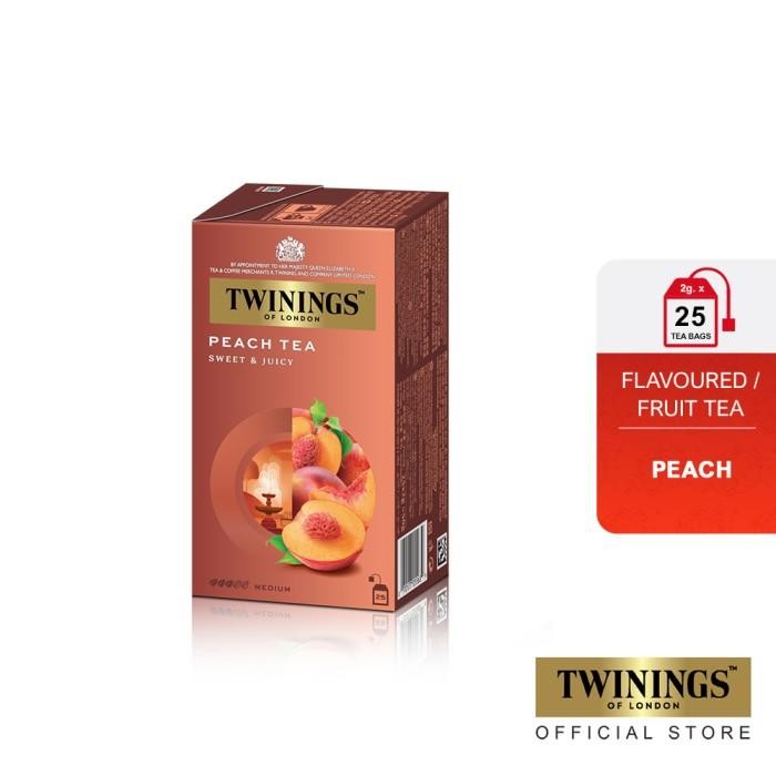 

Twinings Teh Hitam Celup Rasa Peach Flavoured Tea 25X2Gr