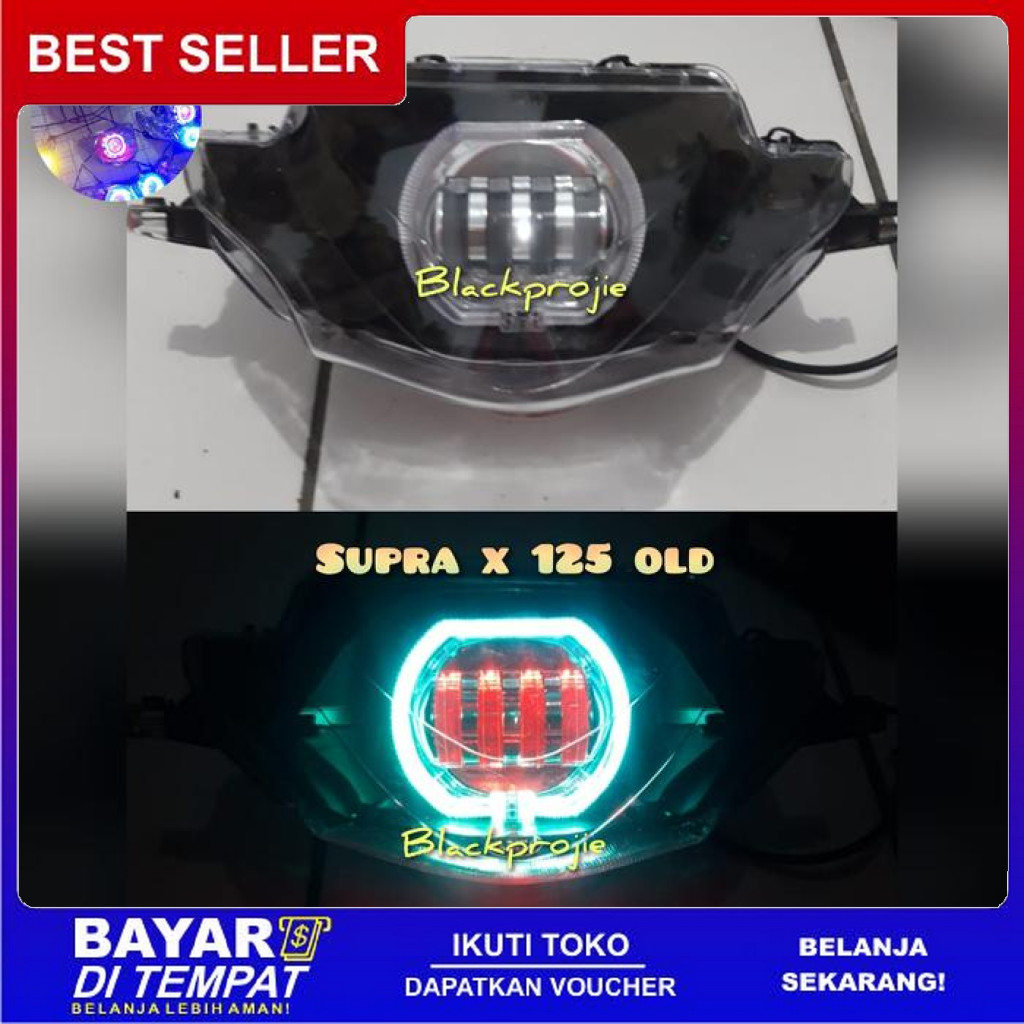 FREE ONGKIR REFLEKTOR SUPRA X 125 OLD PROJIE BILED DAYMAKER SUPRA X 125 DD BISA COD