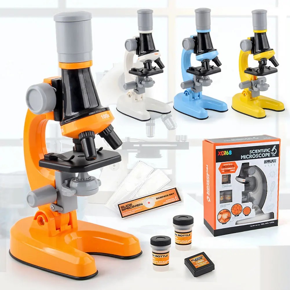 1200X Zoom Children Microscope Biology Lab Led School Science Experiment Kit Education Scientific