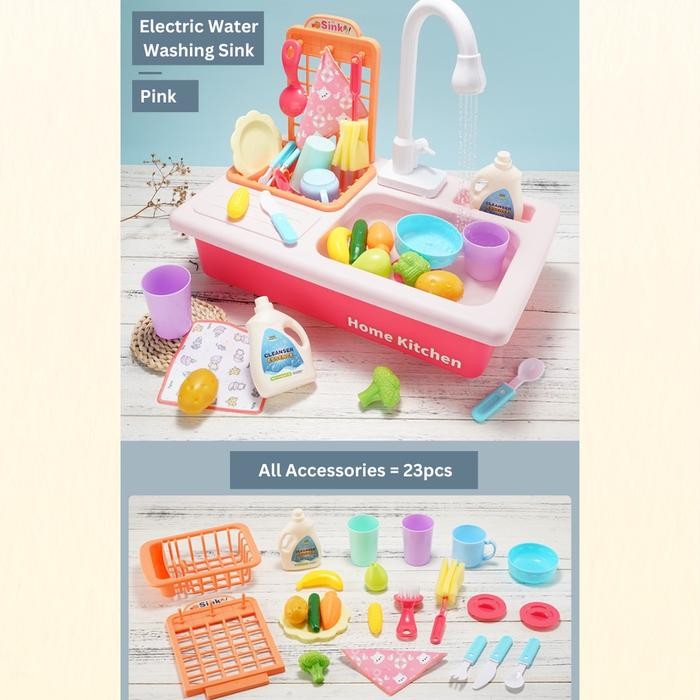 Mainan Edukasi Anak Wastafel Elektrik / Wastafel Anak