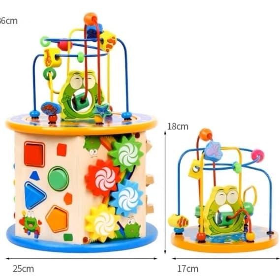 Mainan Edukasi Wooden Toys Busy Box