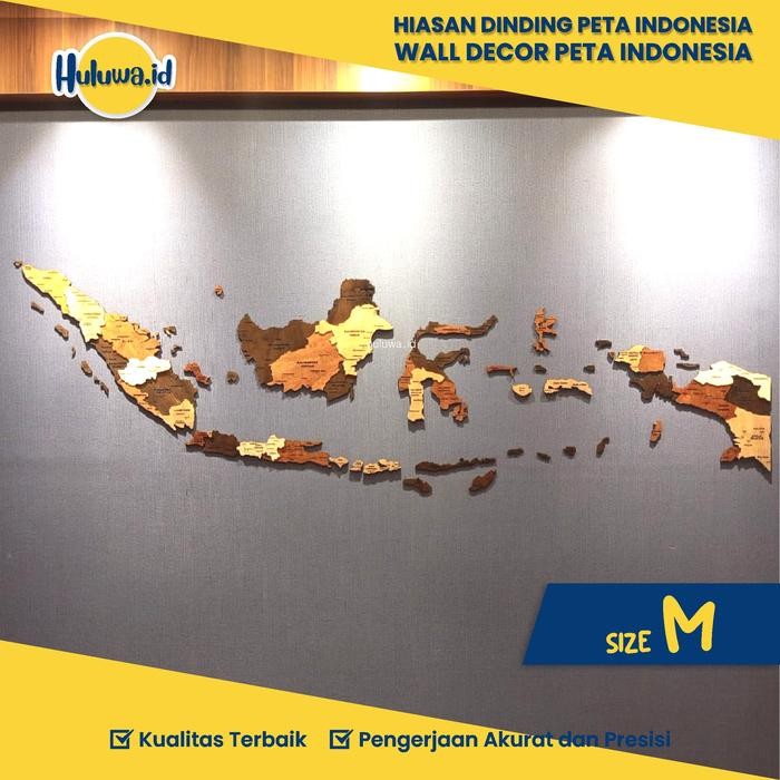 

TERLARIS! Hiasan Dinding Peta Indonesia / Wall Decor Peta Indonesia M