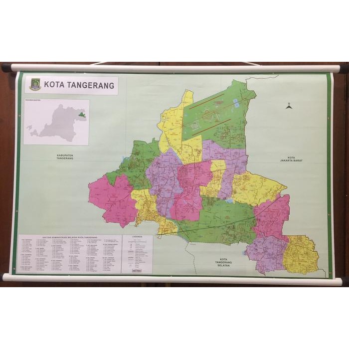 

PROMO! Peta Kota Tangerang Peta Dinding