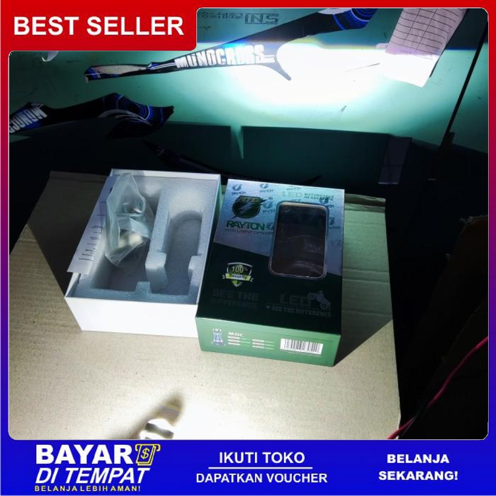 FREE ONGKIR M8C BULB LED RTD H6 PROJECTOR MINI H4 HS1 H6 PROJIE PROJIE CUT OFF H7 BISA COD