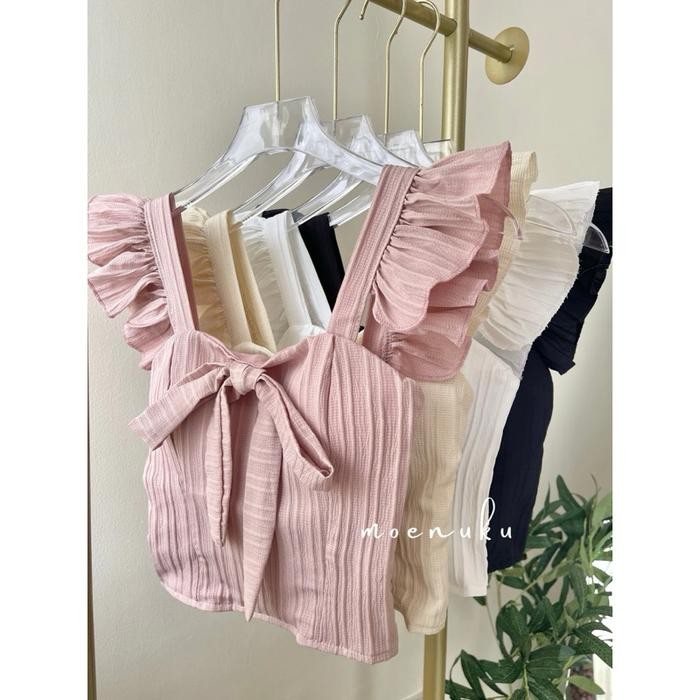 BEST SELLER Tanktop Simpul Pita Tanktop Crop Top Tanktop Seksi Tanktop Wanita