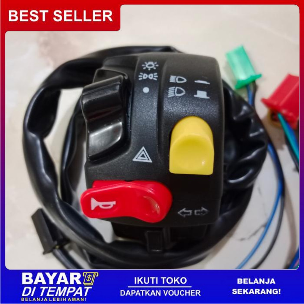 FREE ONGKIR SET SAKLAR KIRI MODEL KTC UNIVERSAL SEMUA MOTOR SCOOPY VIXION CBR SATRIA FU DLL BISA COD