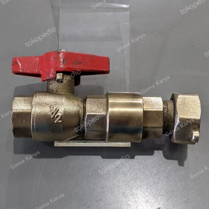 Terbaru 1 Set Valve Pdam ++ (Plus Tusen Klep, Plus Kopling) " Bahan Kuningan