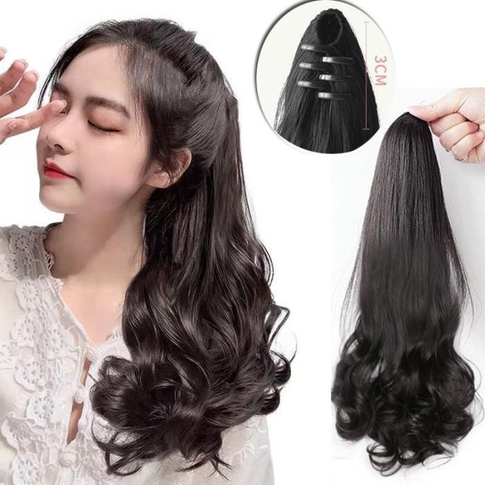 JEPIT RAMBUT PALSU GELOMBANG / JEPIT PONITIAL / JEPIT RAMBUT TEBAL DAN PANJANG / EKOR KUDA