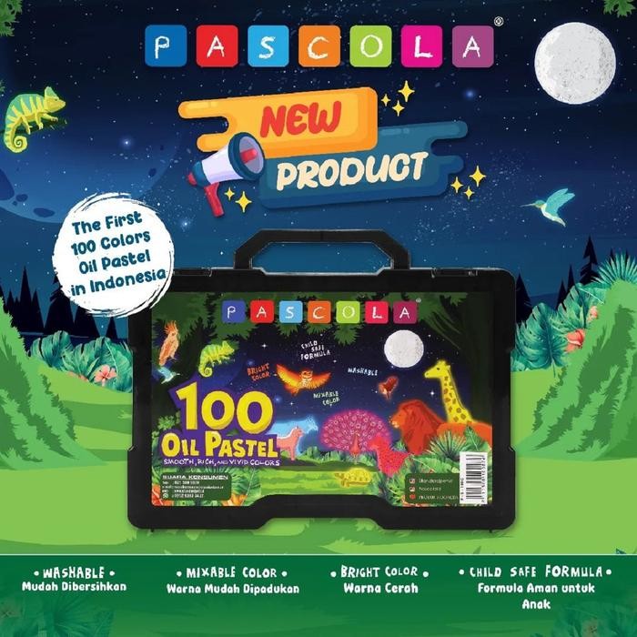 

PASCOLA OIL PASTEL / CRAYON 100 WARNA Mewarnai Pewarna