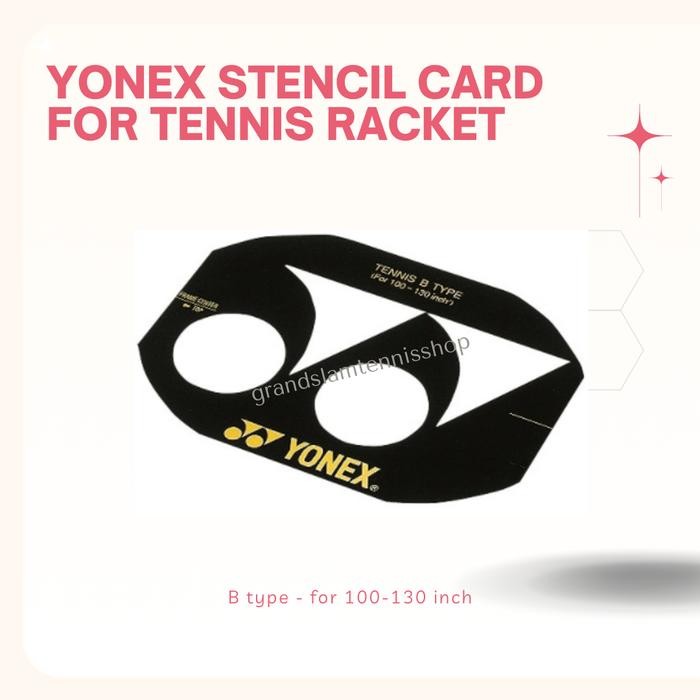 

Yonex Stencil Card for Tennis Racket