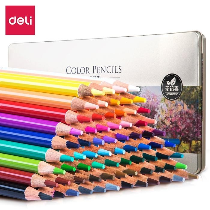 

Deli High-grade Oil Pencil Color 6568 Pensil Warna Minyak 72 Warna