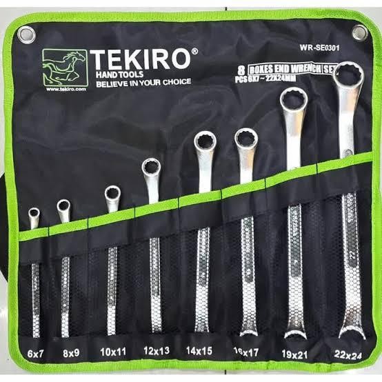kunci ring set 8 pcs TEKIRO 6-24 mm ring set tekiro