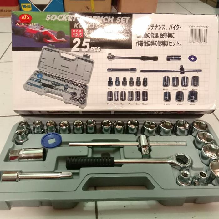 KUNCI SOK SET 25 PCS ATS - KTP