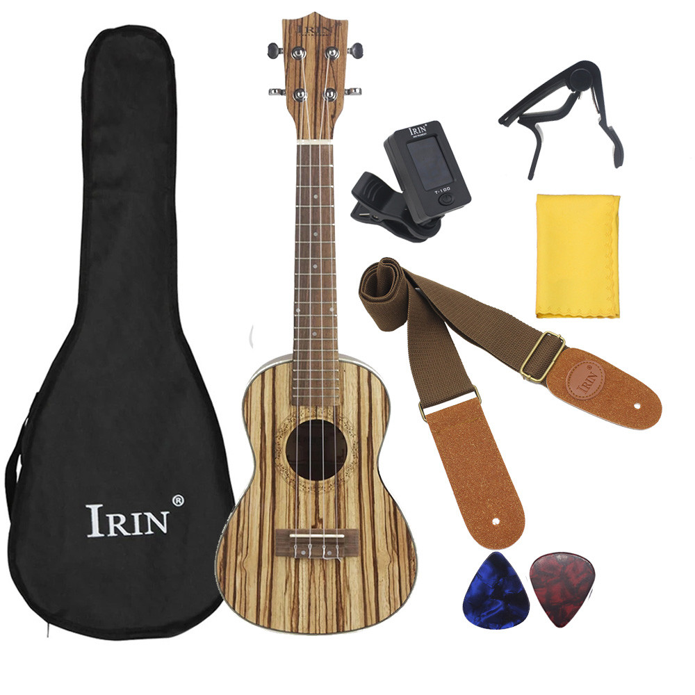 23/26 Inch Ukulele Professional 4 Strings Guitar Zebra Wood Guitarra Ukulele with Case Tuner Capo