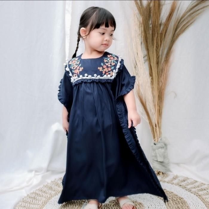 (Expert) Kaftan Raya , Dress kaftan twill anak perempuan